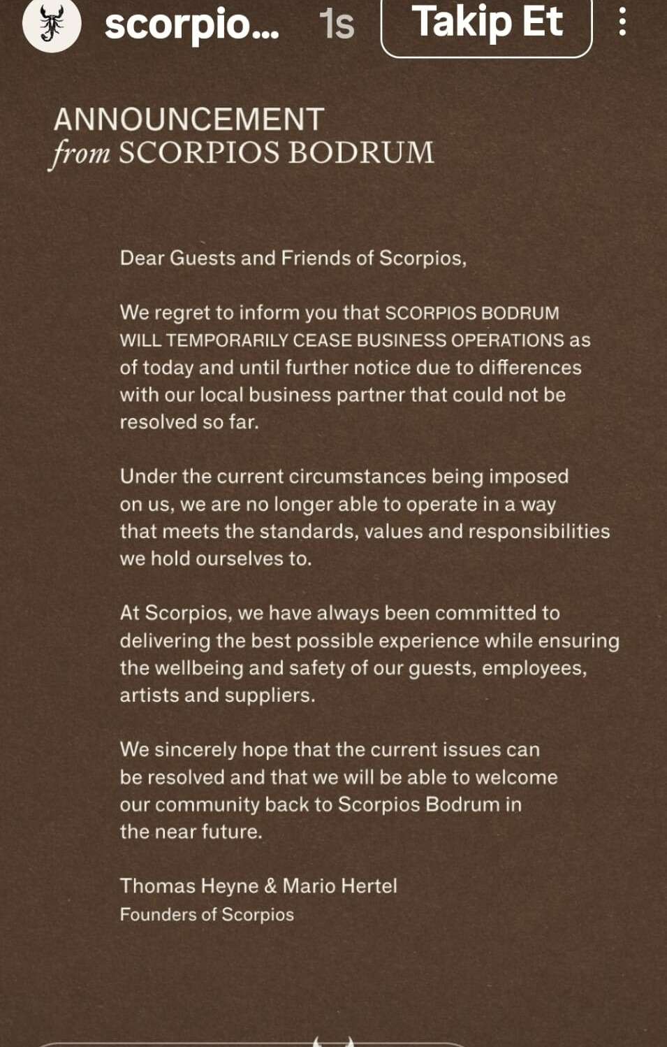 Scorpios Bodrum Faaliyetlerini Durdurdu! Dünyaca Ünlü Lüks Mekândan Şok Karar 5